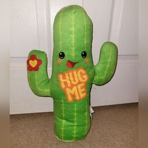 Fiesta Green Cactus Hug Me Pillow 15"